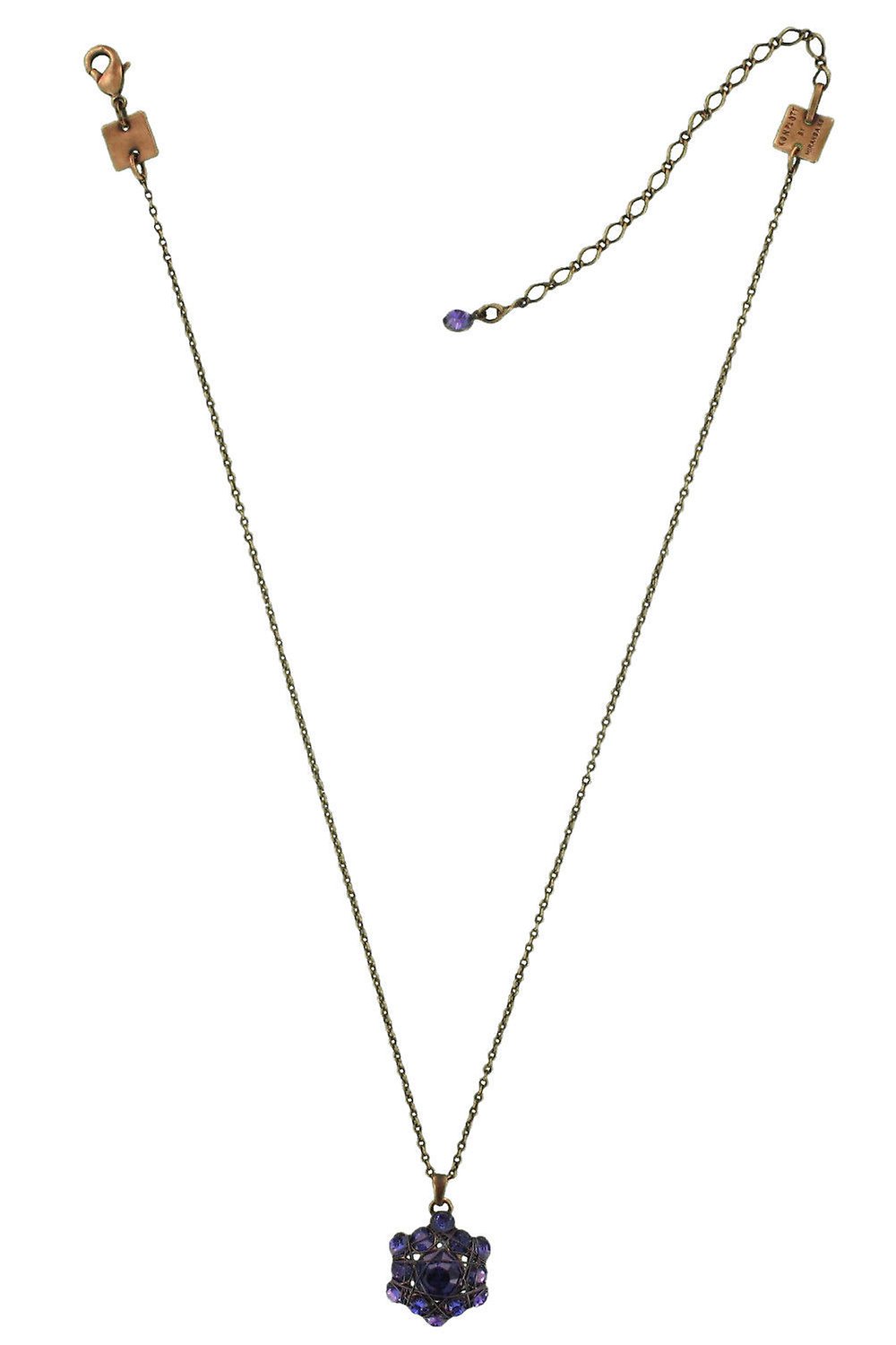 image for Necklace Pendant Bended Lights Blue / Lila  