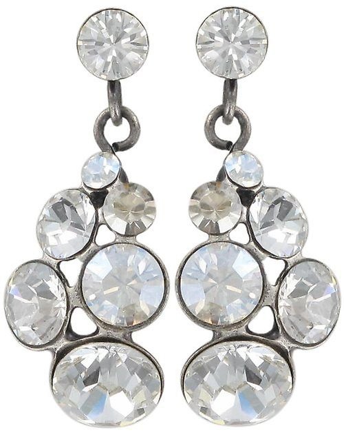 image for Earring Stud Dangling Petit Glamour White  