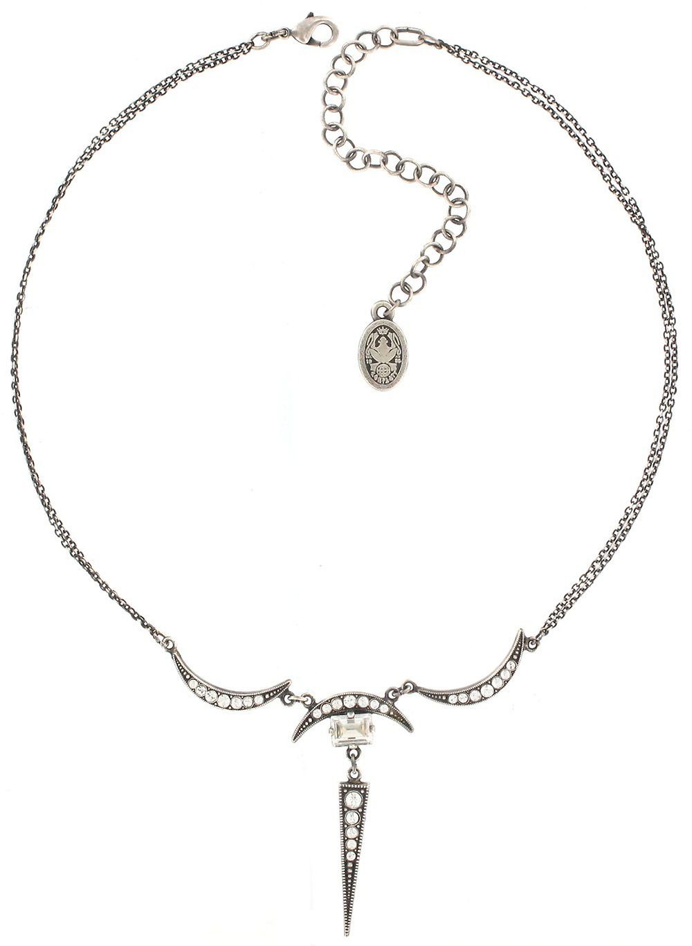 image pour Collier Art Deco Oriental Blanc  