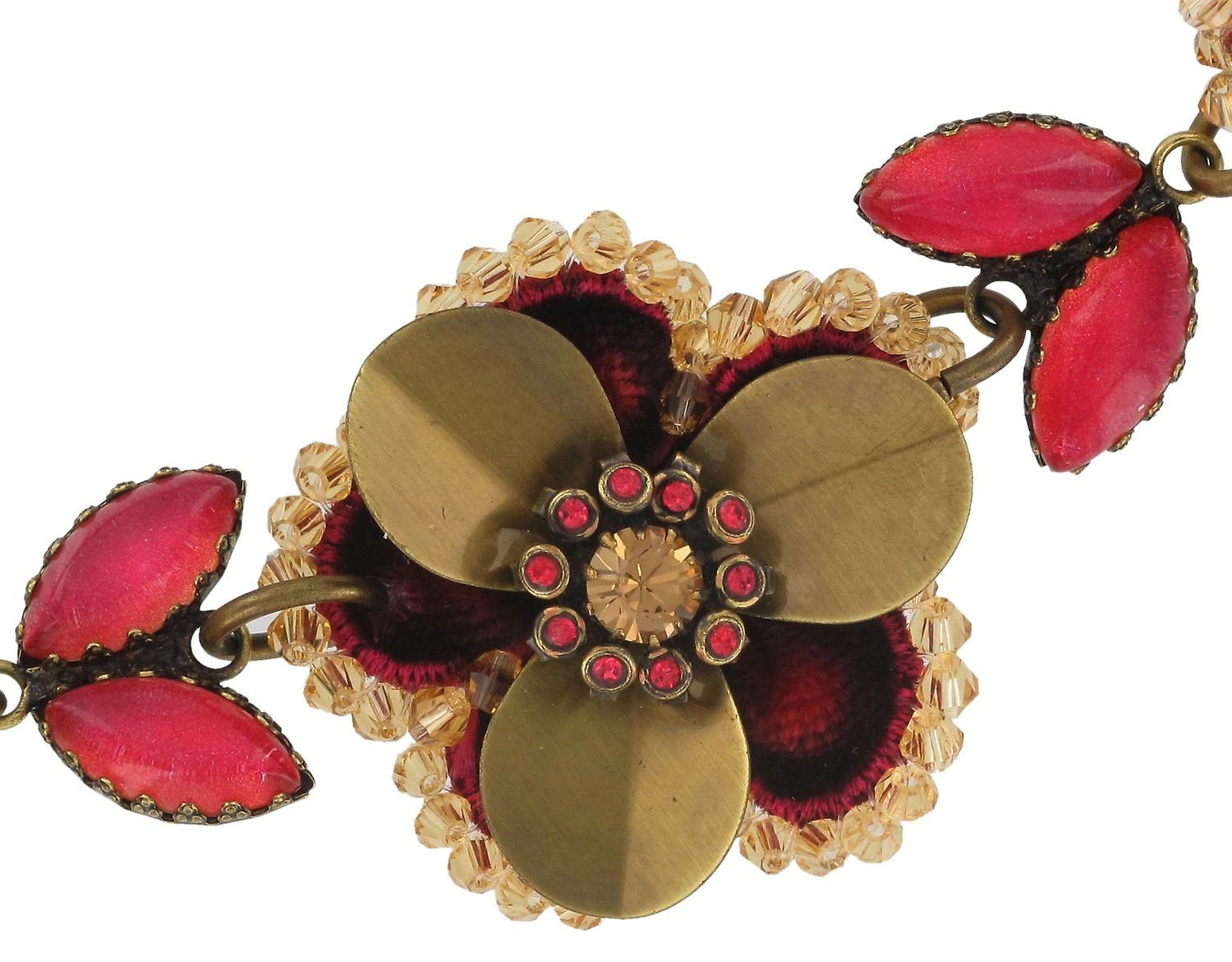 image for Necklace Collier Pillow Kiss dark rose/ brown  