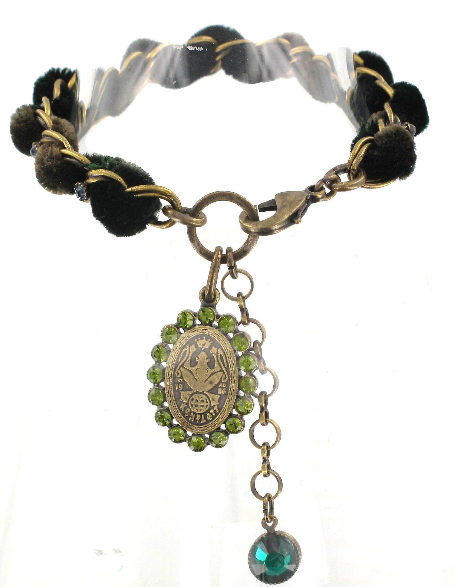 image for Bracelet Pillow Kiss Green / Yellow  