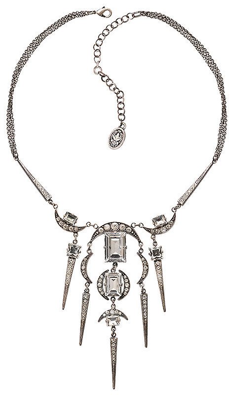 image pour Collier-Y Art Deco Oriental Blanc  