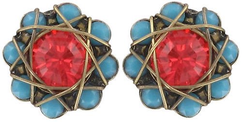 image for Earring Stud 70's Circle Multi  
