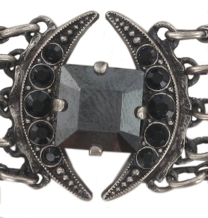 image for Bracelet Art Deco Oriental Black  