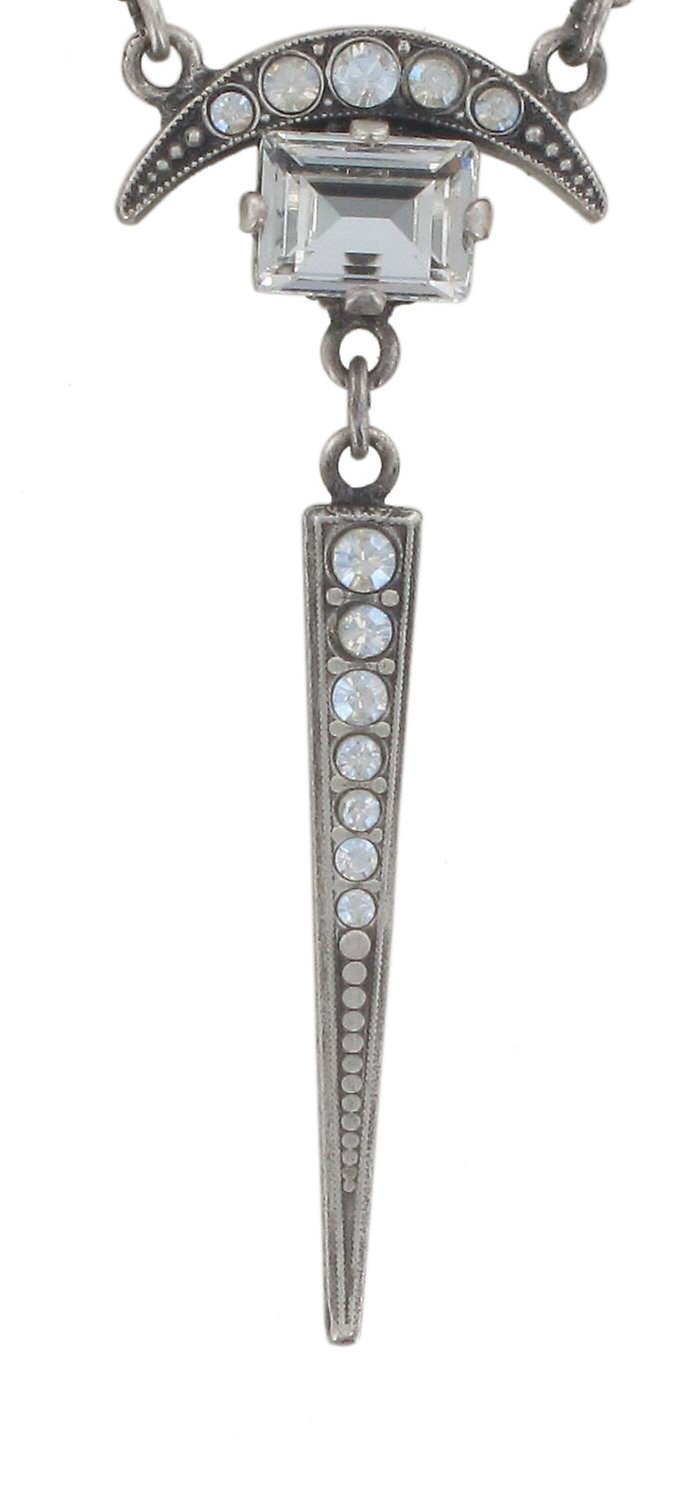 image pour Collier Art Deco Oriental Blanc  