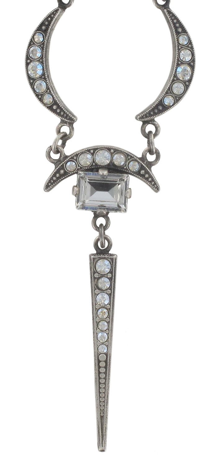 image pour Collier Art Deco Oriental Blanc  