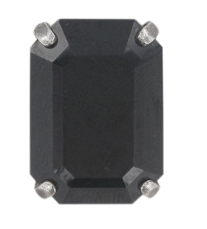 Bild für Ohrstecker Art Deco Oriental Schwarz Jet Medium