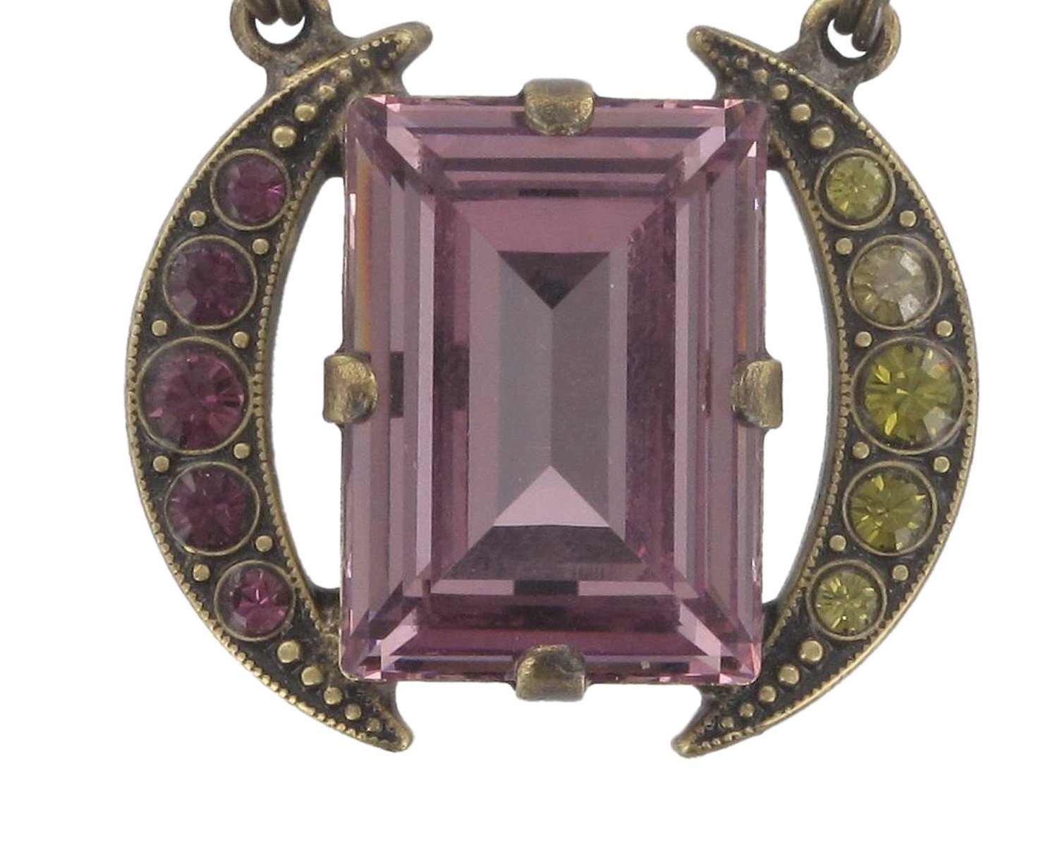 image for Necklace Art Deco Oriental Peacock  