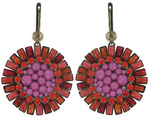 image for Earring dangling Doris Daisy Pink  small