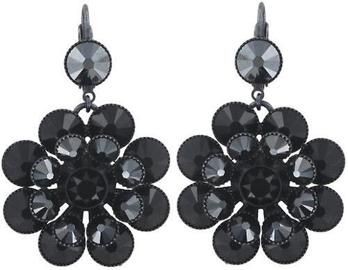 image for Earring Eurowire Dangling Lost Garden Black  